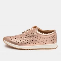 Rollie All Shoes Derby Sport Laser Punch Rose Gold