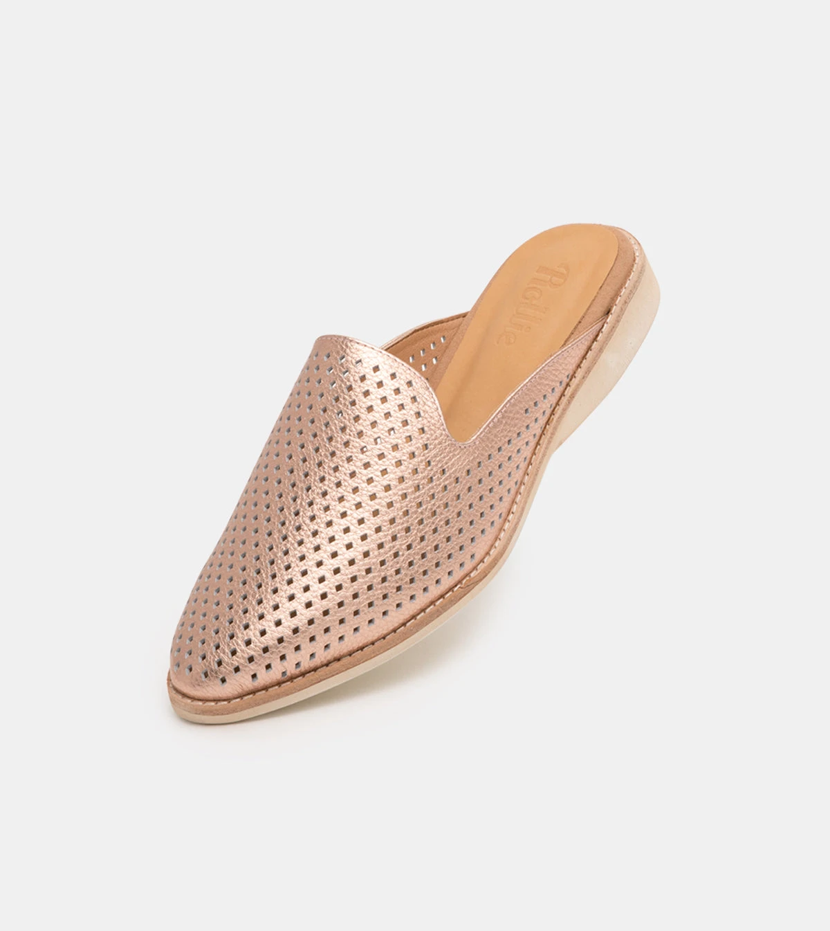 Rollie All Shoes Madison Mule Punch Rose Gold 3 Rollie All Shoes Madison Mule Punch Rose Gold