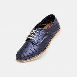 Rollie Nation Derby Punch Navy Metallic All Shoes