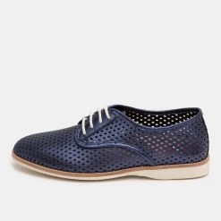 Rollie Nation Derby Punch Navy Metallic All Shoes