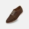 Rollie Derby Mens Huarache Coffee Distressed