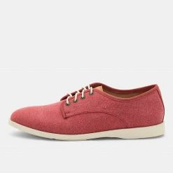 Rollie All Shoes Derby Fly Mens Light Red Wash Canvas