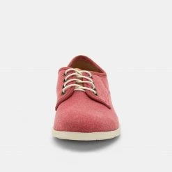 Rollie All Shoes Derby Fly Mens Light Red Wash Canvas