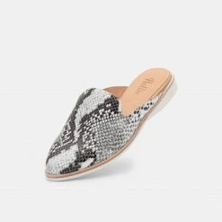 Rollie Madison Mule Grey Snake