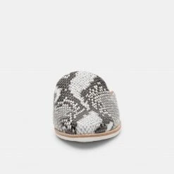 Rollie Madison Mule Grey Snake