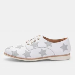 Rollie All Shoes Derby White/ Silver Stars