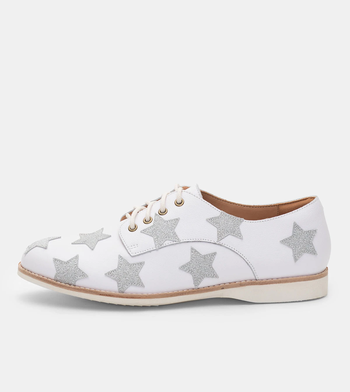 Rollie All Shoes Derby White/ Silver Stars 4 Rollie All Shoes Derby White/ Silver Stars