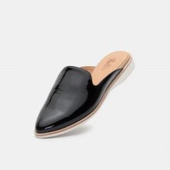 Rollie Madison Mule Black Patent