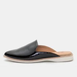 Rollie Madison Mule Black Patent