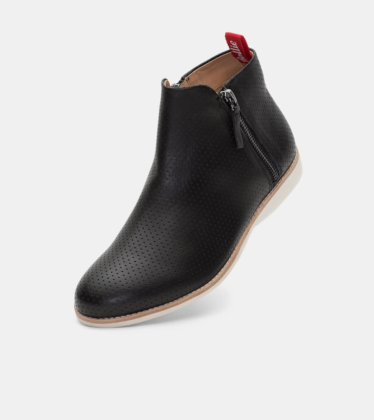 Rollie Nation Side Zip Boot Pin Punch Black 4 Rollie Nation Side Zip Boot Pin Punch Black