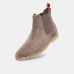 Rollie Nation AU All Shoes Myles Chelsea Mens Light Taupe Suede