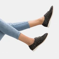 Rollie Nation AU All Shoes Derby Charcoal Leopard