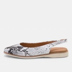 Rollie Nation Madison Slingback Grey Snake All Shoes
