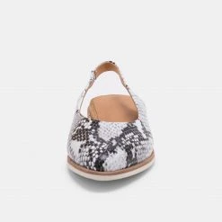 Rollie Nation Madison Slingback Grey Snake All Shoes