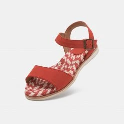 Rollie Nation Sandal Jute Vermillion