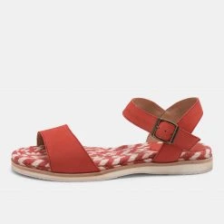 Rollie Nation Sandal Jute Vermillion
