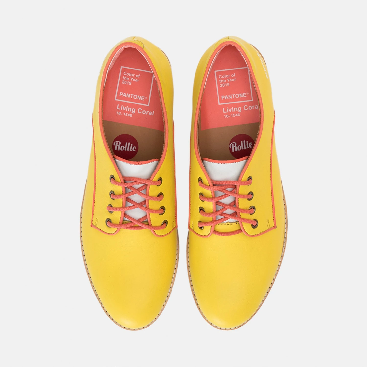 Rollie Nation All Shoes Rollie X Pantone Derby: Vibrant Yellow 13-0858 11 Rollie Nation All Shoes Rollie X Pantone Derby: Vibrant Yellow 13-0858