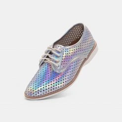 Rollie Nation Derby Punch Holographic Silver All Shoes