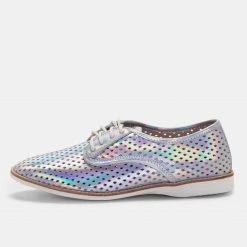 Rollie Nation Derby Punch Holographic Silver All Shoes