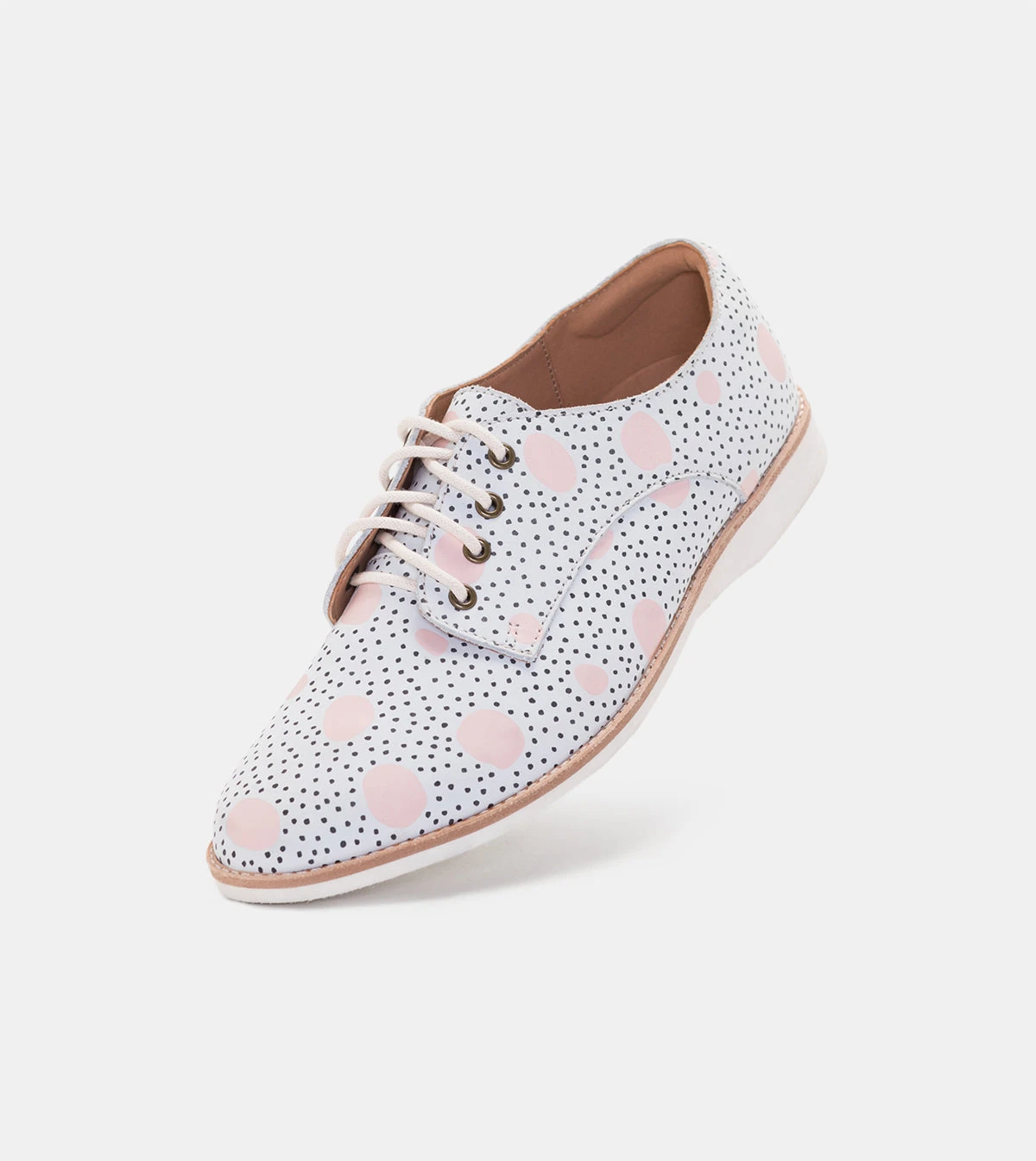 Rollie Nation Derby Pink Artistic Dots All Shoes 3 Rollie Nation Derby Pink Artistic Dots All Shoes