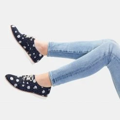 Rollie Nation Derby Navy Artistic Dots All Shoes