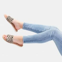 Rollie Nation Sandal Slide Camel Leopard