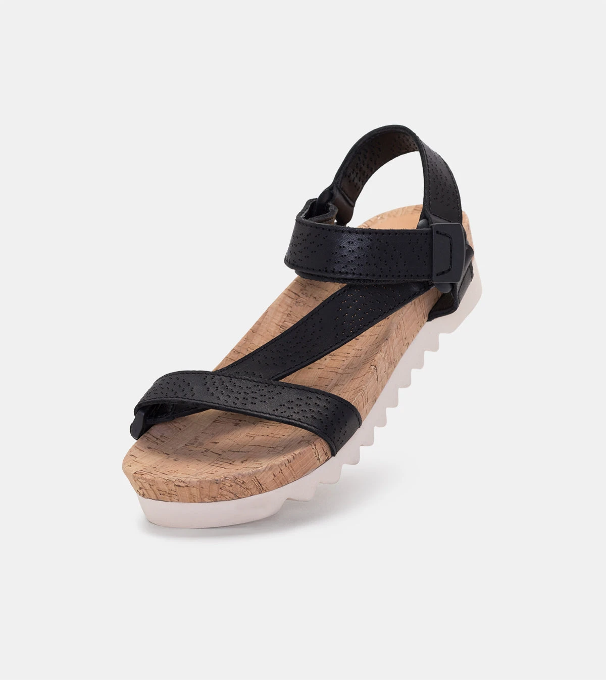 Rollie Nation Sandal Tooth Wedge Strap Punch Black 3 Rollie Nation Sandal Tooth Wedge Strap Punch Black