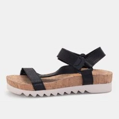 Rollie Nation Sandal Tooth Wedge Strap Punch Black 8 Rollie Nation Sandal Tooth Wedge Strap Punch Black