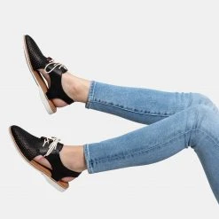 Rollie Nation Slingback Punch Black Leather 7 Rollie Nation Slingback Punch Black Leather