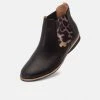 Rollie Nation Chelsea Black/Gold Leopard/Black Sole