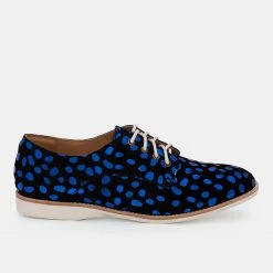 Rollie Nation Derby Metallic Blue Leopard All Shoes
