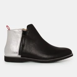 Rollie Nation Side Zip Black/Silver Stud All Shoes