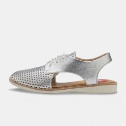 Rollie Nation Slingback Punch Silver/ Silver