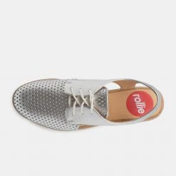 Rollie Nation Slingback Punch Silver/ Silver
