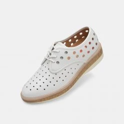 Rollie Nation Derby Midsole Cork Circle Punch White All Shoes