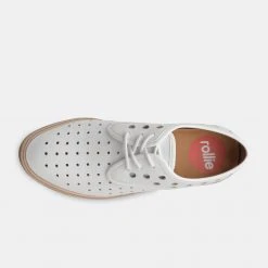 Rollie Nation Derby Midsole Cork Circle Punch White All Shoes