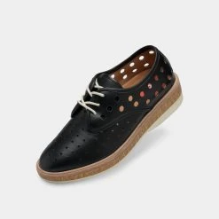 Rollie Nation All Shoes Derby Midsole Cork Circle Punch Black