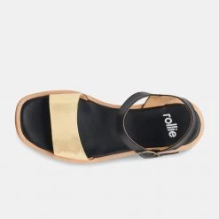 Rollie Nation Alpha Sandal Gold/Black