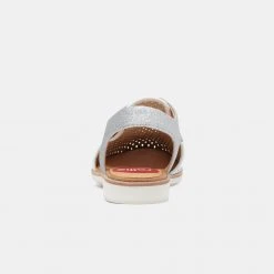 Rollie Nation Slingback Punch White / Silver Glitter All Shoes