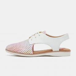 Rollie Nation All Shoes Slingback Punch Watercolour Blurred / White