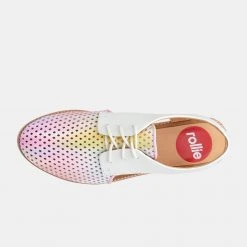 Rollie Nation All Shoes Slingback Punch Watercolour Blurred / White