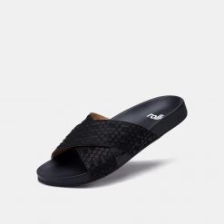 Rollie Nation Tide Cross Slide Black Geo All Shoes