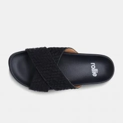 Rollie Nation Tide Cross Slide Black Geo All Shoes