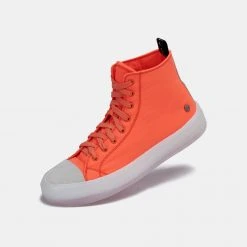 Rollie Nation Ranger High Top Sneaker Turbo Orange All Shoes