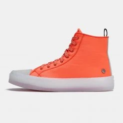 Rollie Nation Ranger High Top Sneaker Turbo Orange All Shoes