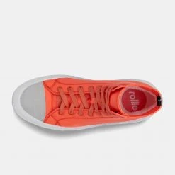 Rollie Nation Ranger High Top Sneaker Turbo Orange All Shoes