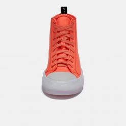 Rollie Nation Ranger High Top Sneaker Turbo Orange All Shoes