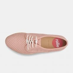 Rollie Nation All Shoes Derby Punch Overlay Pink / White