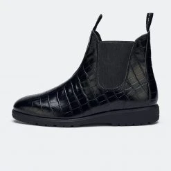 Rollie Nation Fields Chelsea Black Patent Croc All Shoes 15 Rollie Nation Fields Chelsea Black Patent Croc All Shoes