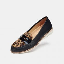 Rollie Nation All Shoes Penny Loafer Black / Cognac Leopard